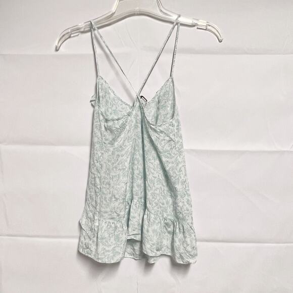 Banana Republic Silk Floral Top Womens XS Lightweight Quiet Luxury Boho Romantic - Picture 3 of 7